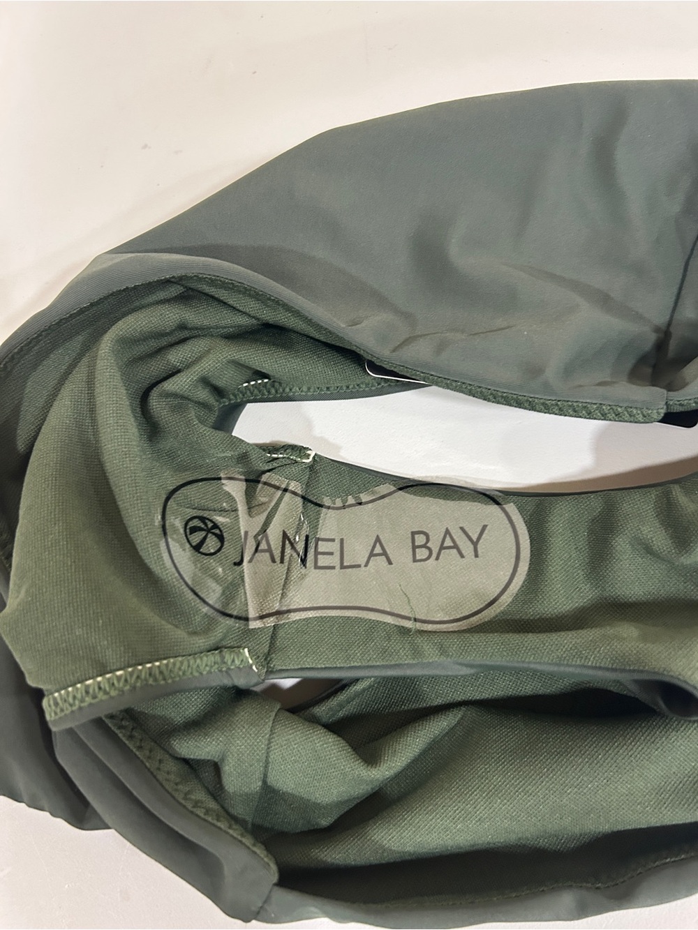 Janela Bay High-Waist Bikini Bottom - Forest Green - Picture 3 of 6